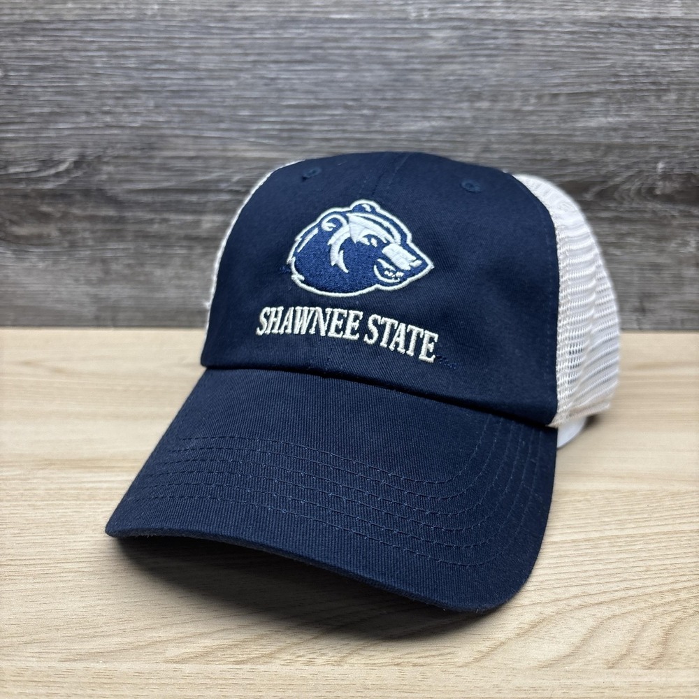 Shawnee State Bears Hat Cap Snap Back Mens Navy White College Baseball